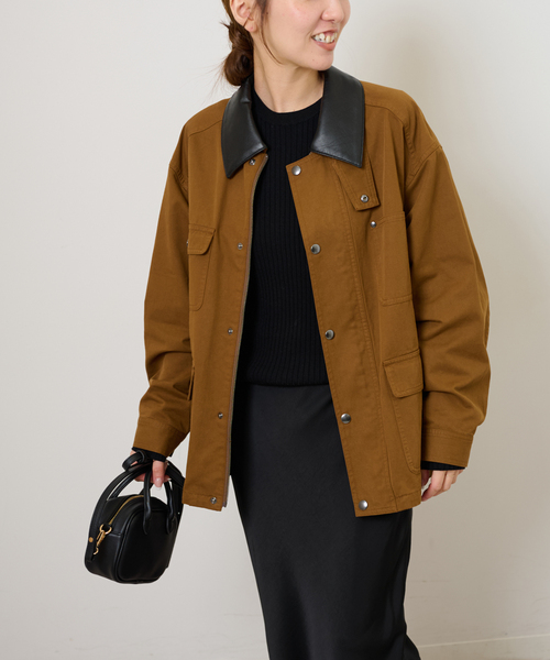 JOURNAL STANDARD relume(ジャーナルスタンダード レリューム)の「《追加》【RENA x relume】カバーオールブルゾン(カバーオール・レディース・ブラウン・FREE)」の15枚目の写真