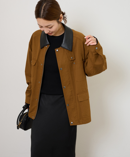 JOURNAL STANDARD relume(ジャーナルスタンダード レリューム)の「《追加》【RENA x relume】カバーオールブルゾン(カバーオール・レディース・ブラウン・FREE)」の16枚目の写真
