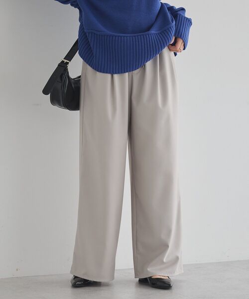 earth music&ecology（アースミュージックアンドエコロジー）の「ゆるとろパンツ（その他パンツ・レディース・ブラウン/グレイッシュベージュ/ブラック・F）」の3枚目の写真