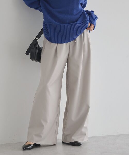 earth music&ecology（アースミュージックアンドエコロジー）の「ゆるとろパンツ（その他パンツ・レディース・ブラウン/グレイッシュベージュ/ブラック・F）」の21枚目の写真