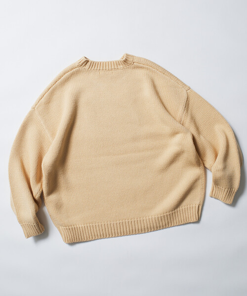 FREAK'S STORE(フリークスストア)の「限定展開 リラックスフィット キャットモチーフ ローゲージ ジャガード クルーネックニット(ニット/セーター・メンズ・ネイビー/ブラック/アイボリー/チャコールグレー・MEDIUM/LARGE)」の12枚目の写真
