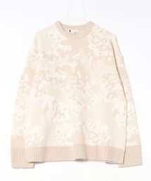 G-STAR | Loose Jacquard Knit/オーバーサイズジャガード編みカモフラージュニットセーター(ニット/セーター)