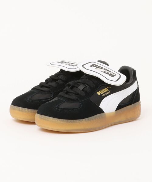 PUMA(プーマ)の「Palermo Moda Tongue / パレルモ モーダ タン スニーカー(スニーカー・レディース・グレー系その他/ブラック×ホワイト・34/36/38/40/35/37/39)」の1枚目の写真