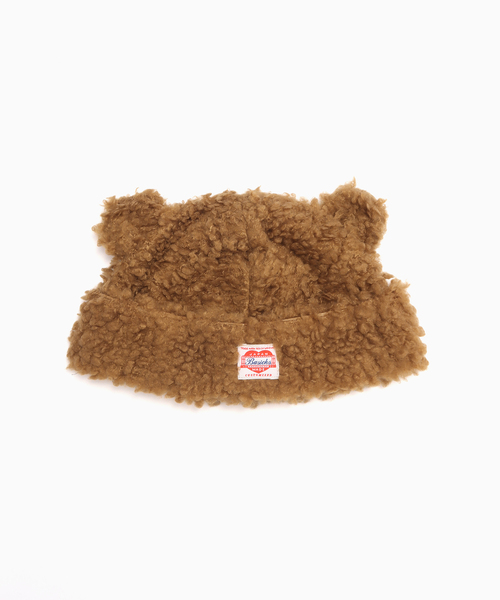 BASICKS(ベイシックス)の「BASICKS / ベイシックス BEAR BEANIE(ニットキャップ/ビーニー・メンズ・ブラック/ベージュ/ブラウン・SMALL)」の1枚目の写真