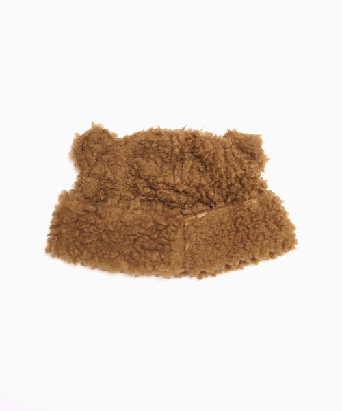 BASICKS(ベイシックス)の「BASICKS / ベイシックス BEAR BEANIE(ニットキャップ/ビーニー・メンズ・ブラック/ベージュ/ブラウン・SMALL)」の4枚目の写真