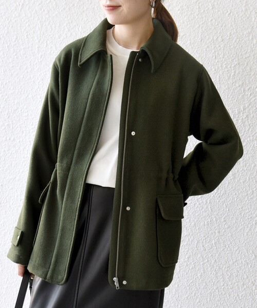 本日セール　プッチ　12歳　または　Sサイズコート セール】SHIPS any: メルトン ジップ フィールド コート（その他