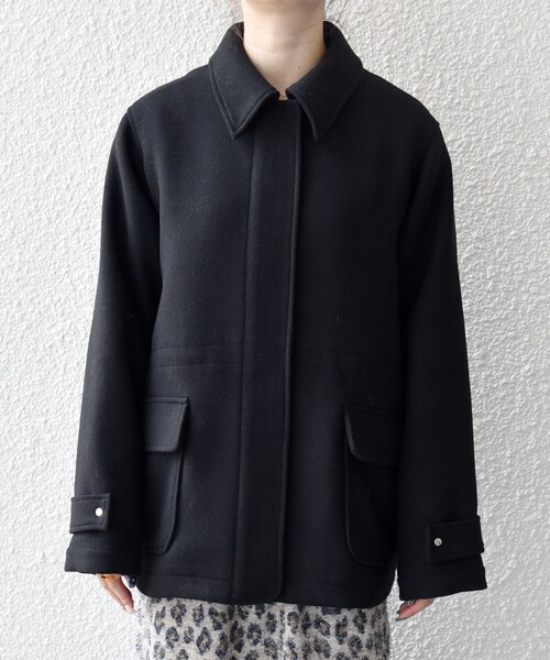 セール】SHIPS any: メルトン ジップ フィールド コート（その他