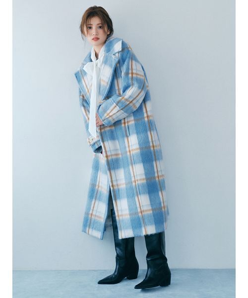 FURFUR（ファーファー）の「ロゴ刺繍クルーネックセーター（ニット/セーター・レディース・アイボリー/ピンク/グレー/ネイビー/ライトブルー・F）」の11枚目の写真