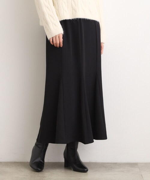 grove（グローブ）の「ウエストサイドリブマーメイドスカート（スカート・レディース・ブラック/ライトベージュ/カーキ・05/02/01/04/03）」の2枚目の写真