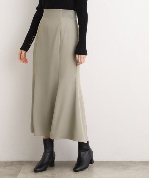 grove（グローブ）の「ウエストサイドリブマーメイドスカート（スカート・レディース・ブラック/ライトベージュ/カーキ・05/02/01/04/03）」の8枚目の写真