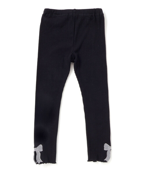 SLAP SLIP（スラップスリップ）の「裾リボンパッチ刺しゅうレギンス(80~130cm)（レギンス/スパッツ・キッズ・オフホワイト/オレンジ/ブラック・80ｃｍ/90cm/110cm/130cm/100cm/120cm）」の13枚目の写真