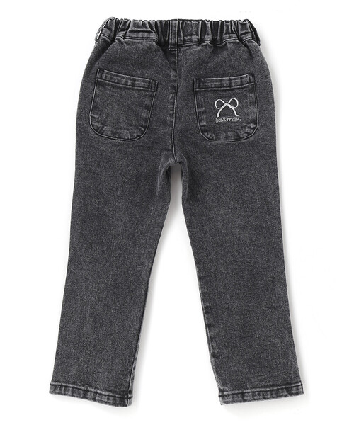 BeBe Petits Pois Vert（ベベプチポワヴェール）の「【店舗限定】フリルストレッチデニムロングパンツ(95~150cm)（デニムパンツ・キッズ・ブラック/ネイビー・120cm/130cm/95cm/110cm/140cm/100cm/150cm）」の12枚目の写真