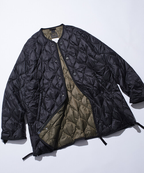 TAION（タイオン）の「限定展開 TAION/タイオン M65 ライナーWジップ ダウンジャケット-ソフトシェル / M65LSZBML-1（ダウンジャケット/コート・メンズ・ブラック/オリーブ・LARGE/MEDIUM/X-LARGE/SMALL）」の3枚目の写真