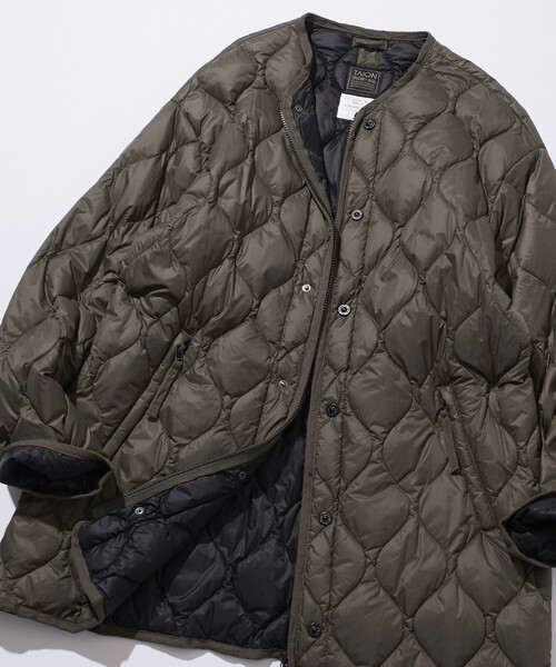 TAION（タイオン）の「限定展開 TAION/タイオン M65 ライナーWジップ ダウンジャケット-ソフトシェル / M65LSZBML-1（ダウンジャケット/コート・メンズ・ブラック/オリーブ・LARGE/MEDIUM/X-LARGE/SMALL）」の13枚目の写真