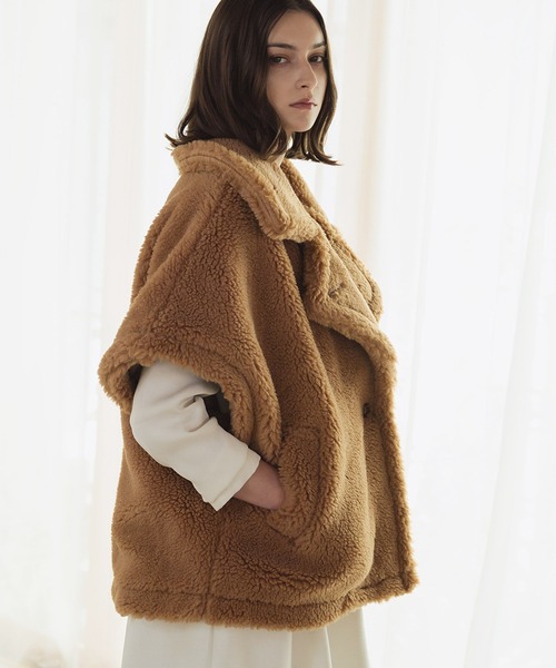 セール】【2025AW】テディベア ボアコート ボアジャケット ミドル丈