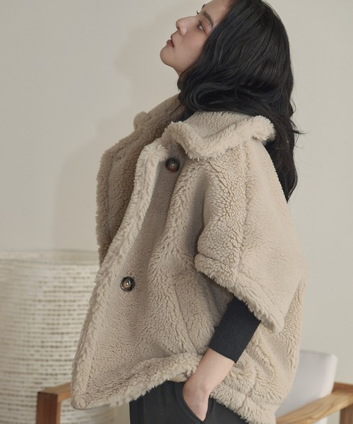 セール】【2025AW】テディベア ボアコート ボアジャケット ミドル丈