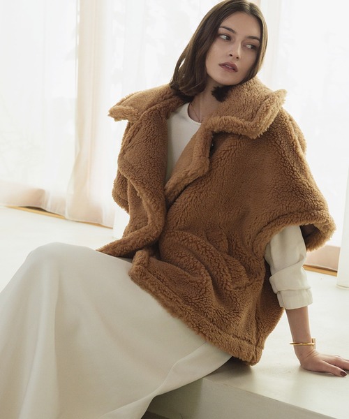 セール】【2025AW】テディベア ボアコート ボアジャケット ミドル丈