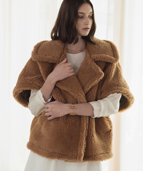 セール】【2025AW】テディベア ボアコート ボアジャケット ミドル丈