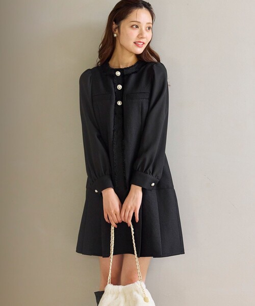 セール】ツイードミディ ワンピース（ワンピース）｜Feroux（フェルゥ