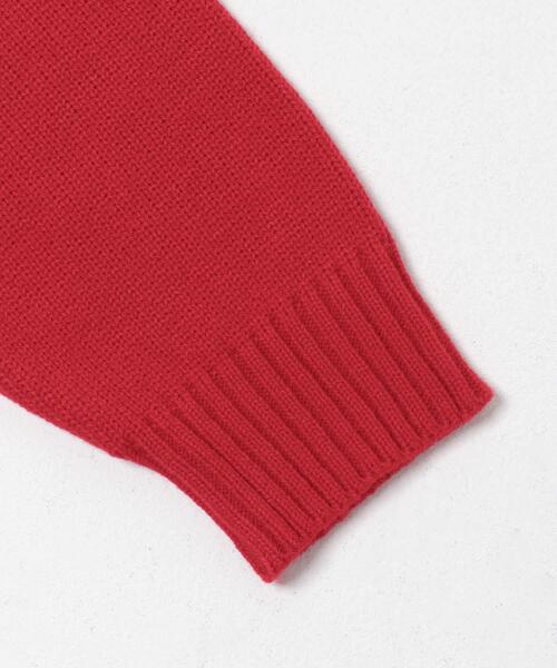 SENSE OF PLACE by URBAN RESEARCH（センスオブプレイスバイアーバンリサーチ）の「コンパクトフーディセーター（ニット/セーター・レディース・アイボリー/チャコールグレー/レッド・ONE）」の6枚目の写真