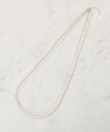 SHOO・LA・RUE | 【セレモニー】2連ダイヤレーンロングネックレス(ネックレス)