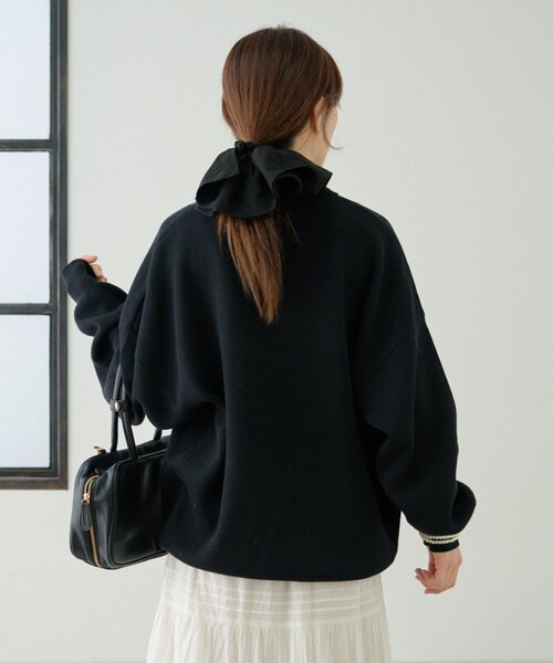 GEVACO(ゲバコ)の「【GEVACO】ロングスリーブニットポロ(ニット/セーター・レディース・ブラウン/グレー/ブラック・LARGE/MEDIUM)」の6枚目の写真