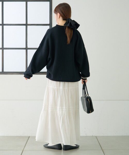 GEVACO(ゲバコ)の「【GEVACO】ロングスリーブニットポロ(ニット/セーター・レディース・ブラウン/グレー/ブラック・LARGE/MEDIUM)」の9枚目の写真