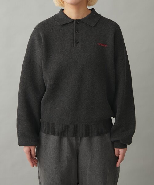GEVACO(ゲバコ)の「【GEVACO】ロングスリーブニットポロ(ニット/セーター・レディース・ブラウン/グレー/ブラック・LARGE/MEDIUM)」の10枚目の写真