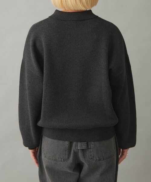 GEVACO(ゲバコ)の「【GEVACO】ロングスリーブニットポロ(ニット/セーター・レディース・ブラウン/グレー/ブラック・LARGE/MEDIUM)」の12枚目の写真