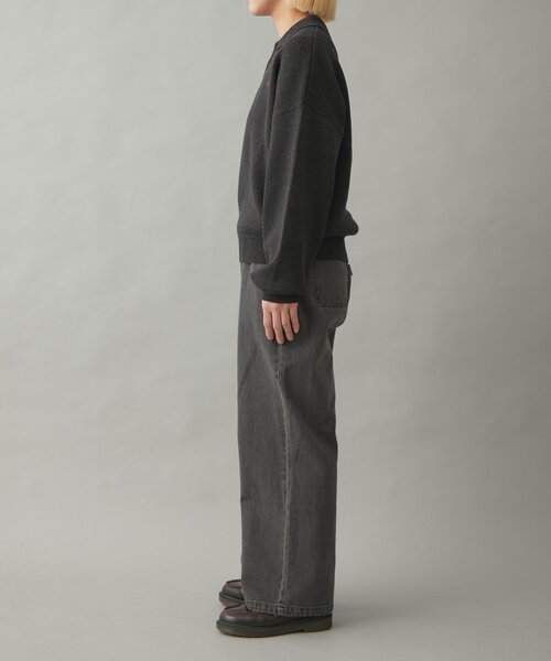 GEVACO(ゲバコ)の「【GEVACO】ロングスリーブニットポロ(ニット/セーター・レディース・ブラウン/グレー/ブラック・LARGE/MEDIUM)」の13枚目の写真