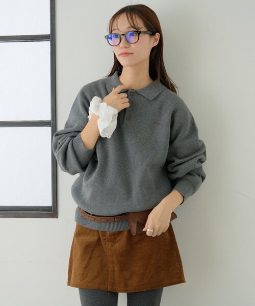 GEVACO(ゲバコ)の「【GEVACO】ロングスリーブニットポロ(ニット/セーター・レディース・ブラウン/グレー/ブラック・LARGE/MEDIUM)」の21枚目の写真