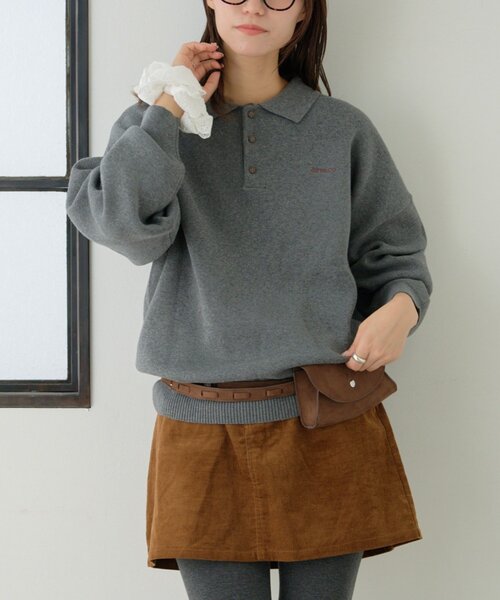 GEVACO(ゲバコ)の「【GEVACO】ロングスリーブニットポロ(ニット/セーター・レディース・ブラウン/グレー/ブラック・LARGE/MEDIUM)」の22枚目の写真