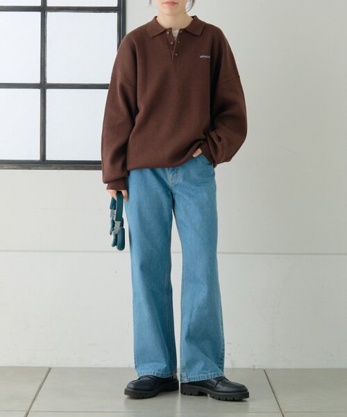 セール】【GEVACO】ロングスリーブニットポロ（ニット/セーター