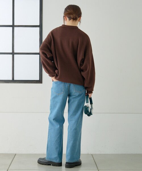 セール】【GEVACO】ロングスリーブニットポロ（ニット/セーター