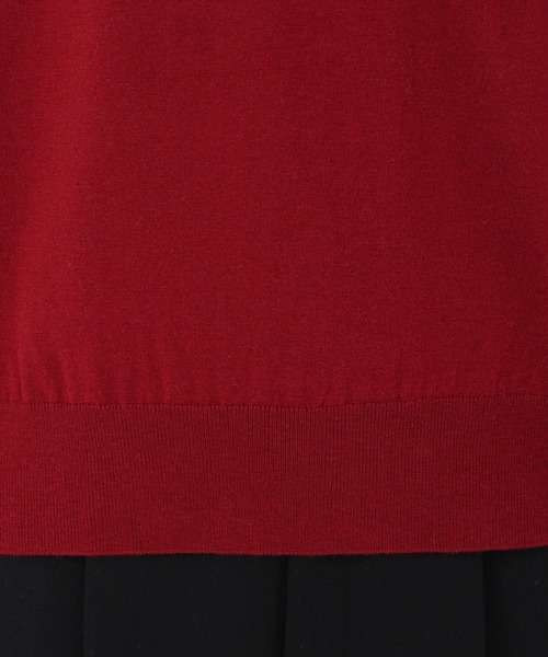 STRAWBERRY-FIELDS（ストロベリーフィールズ）の「ソフティカシミヤ_2WAY袖口パールニット（ニット/セーター・レディース・ローズ/オフホワイト/トップグレー/ブラック・2）」の12枚目の写真