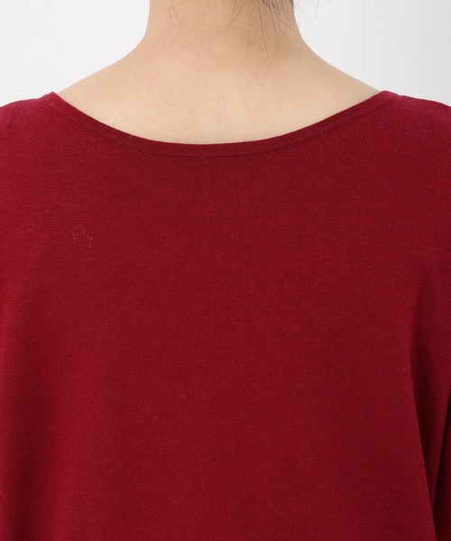 STRAWBERRY-FIELDS（ストロベリーフィールズ）の「ソフティカシミヤ_2WAY袖口パールニット（ニット/セーター・レディース・ローズ/オフホワイト/トップグレー/ブラック・2）」の10枚目の写真