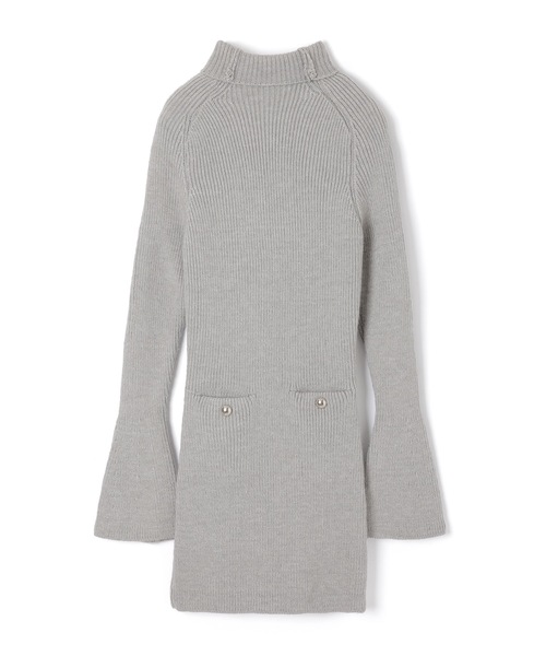 M DOLLY(エムドリー)の「lib knit Verde mini dress/リブニットヴェルデミニドレス(ワンピース・レディース・アイボリー/ブラック/グレー・FREE)」の16枚目の写真
