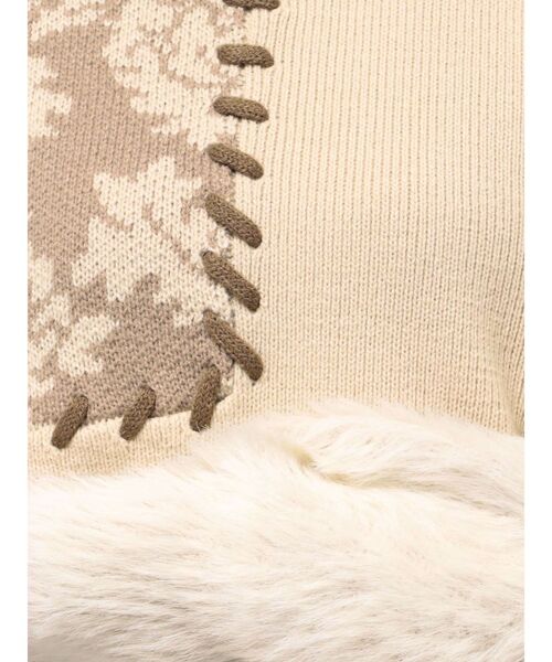 MURUA（ムルーア）の「ショルダーフラワーシャギーニット（ニット/セーター・レディース・ブラック/アイボリー/ネイビー/ブラウン・FREE）」の10枚目の写真