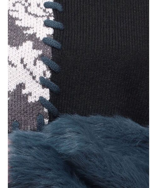 MURUA（ムルーア）の「ショルダーフラワーシャギーニット（ニット/セーター・レディース・ブラック/アイボリー/ネイビー/ブラウン・FREE）」の13枚目の写真