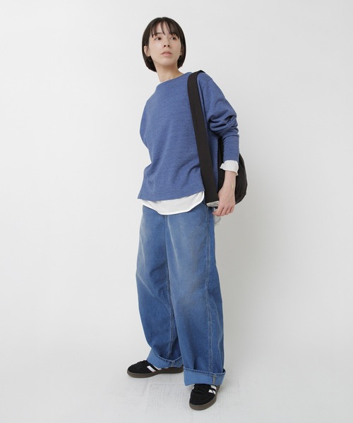 RNA-N(アールエヌエーエヌ)の「M2577 マーブルヴィンテージ裏毛プルオーバー(Tシャツ/カットソー・レディース・ブルー/グレー/カーキ・FREE)」の9枚目の写真