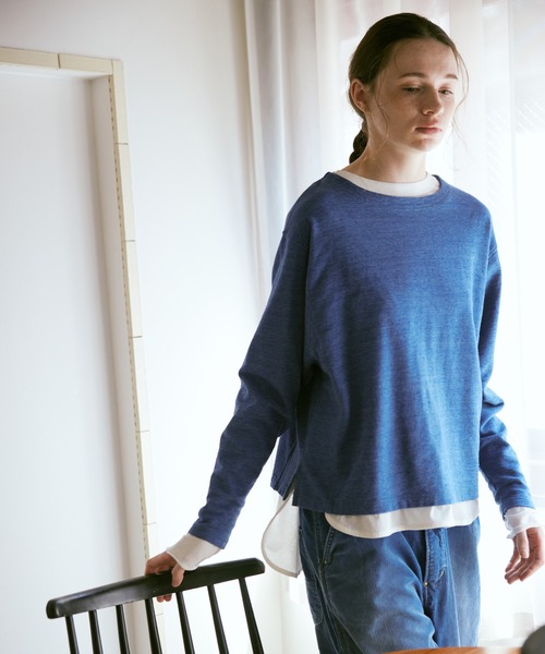 RNA-N(アールエヌエーエヌ)の「M2577 マーブルヴィンテージ裏毛プルオーバー(Tシャツ/カットソー・レディース・ブルー/グレー/カーキ・FREE)」の13枚目の写真