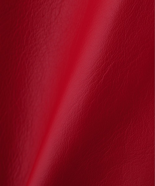 MOUSSY(マウジー)の「《AVIREX×MOUSSY》LEATHER VARSITY JACKET(スタジャン・レディース・レッド・F)」の17枚目の写真