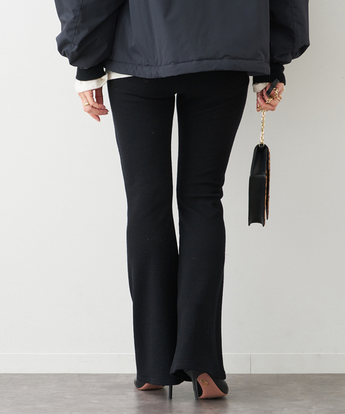 Deuxieme Classe（ドゥーズィエムクラス）の「リブパンツ（その他パンツ・レディース・ブラック・FREE）」の4枚目の写真