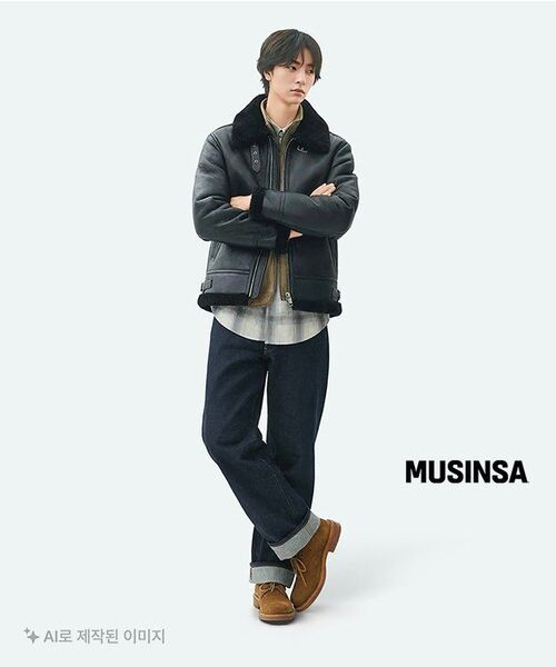 MUSINSA STANDARD（ムシンサスタンダード）の「[シティレジャー] ストラクチャードポーラフリースハイネックジャケット [マッドベージュ]（その他アウター・メンズ・その他・X-LARGE/XX-LARGE/LARGE/MEDIUM）」の7枚目の写真