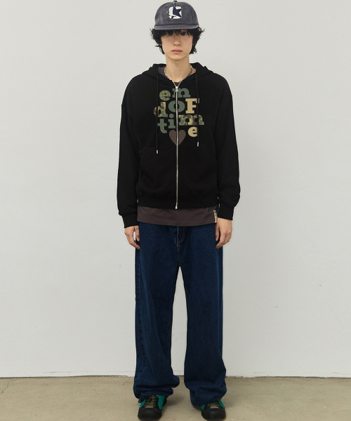 GRAVER（グレーバー）の「[UNISEX]カモ END OF TIME フードパーカー_ブラック（パーカー・レディース・ブラック・MEDIUM/LARGE）」の11枚目の写真