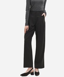SALT AND CHOCOLATE（ソルトアンドチョコレート）の「(Setup) Wool Wide Pintuck Slacks Black 4W223V301（スラックス）」