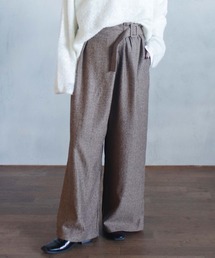 ヘリンボーンベルトループパンツ
