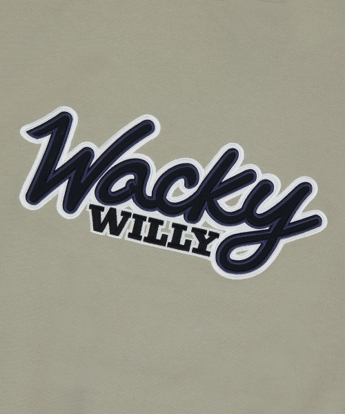 Wacky WiLLy(ワッキーウィリー)の「タイポアプリケ フードジップアップ ベージュ(パーカー・レディース・その他・X-LARGE/SMALL/MEDIUM/LARGE)」の7枚目の写真
