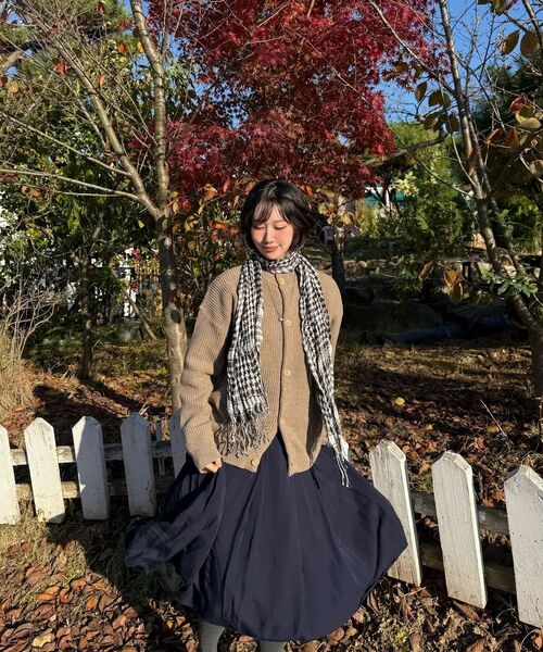 XERO（ゼロ）の「Concise Round Neck Cardigan [Beige]（カーディガン/ボレロ・レディース・その他・X-LARGE/MEDIUM/LARGE）」の13枚目の写真
