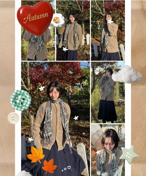 XERO（ゼロ）の「Concise Round Neck Cardigan [Beige]（カーディガン/ボレロ・レディース・その他・X-LARGE/MEDIUM/LARGE）」の14枚目の写真